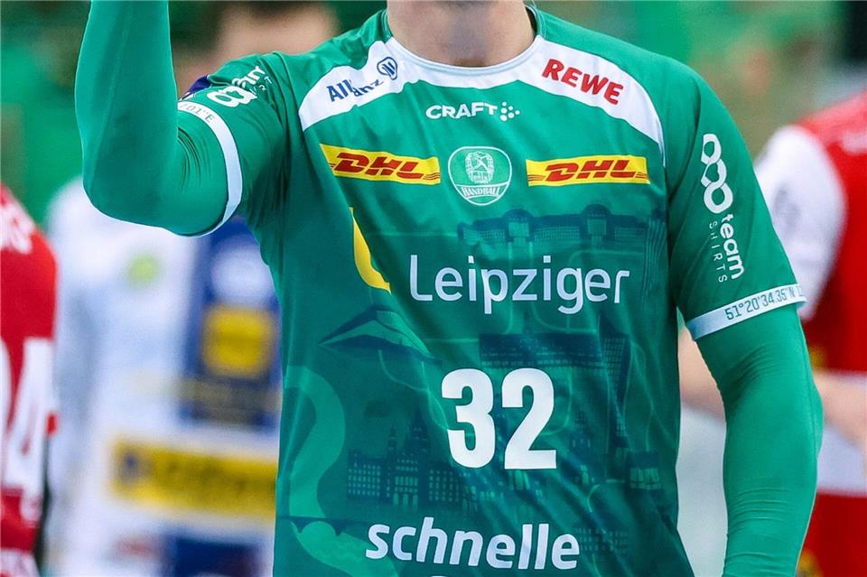 Auch neun Tore von Franz Semper konnten die knappe Niederlage des SC DHfK Leipzig im Bundesliga-Duell gegen die HSG Wetzlar nicht verhindern.Jan Woitas/dpa