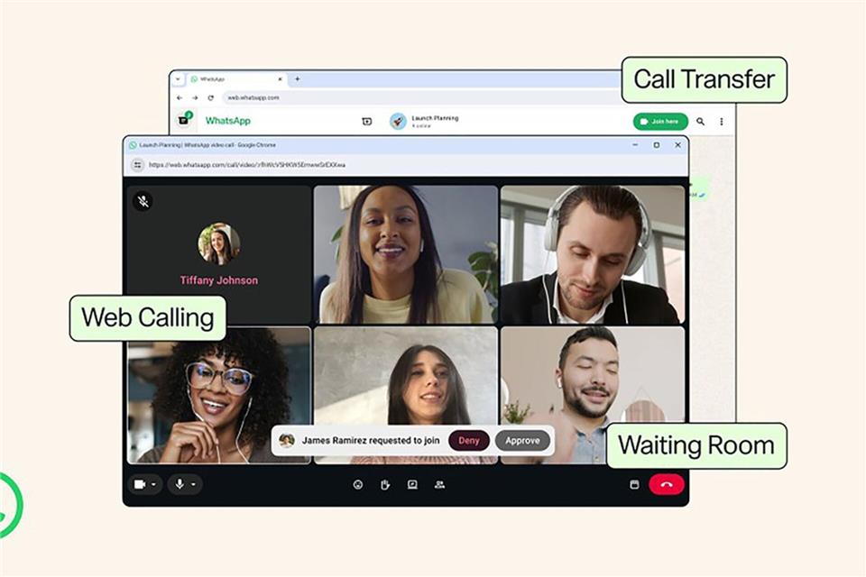 Audio- und Videoanrufe sind nun auch über WhatsApp Web verfügbar.Meta/dpa-tmn