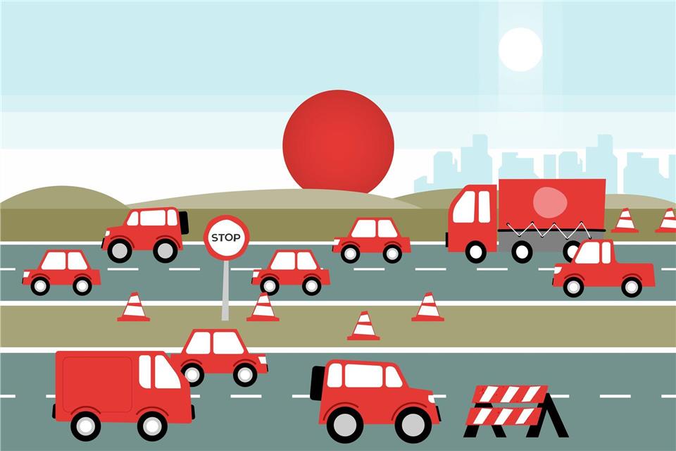Auf Deutschlands Autobahnen ist am Wochenende Geduld gefragt: In sechs Bundesländern starten die Herbstferien und es gibt mehr als 1.200 Autobahnbaustellen.dpa-infografik GmbH/dpa-tmn