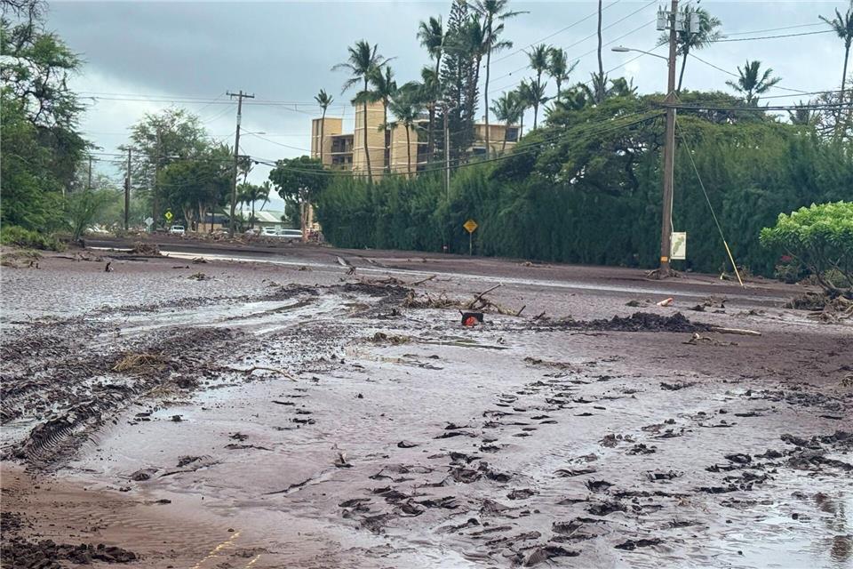 Auf Hawaii fiel viel Regen.Athena Walsh/Athena Walsh/AP/dpa