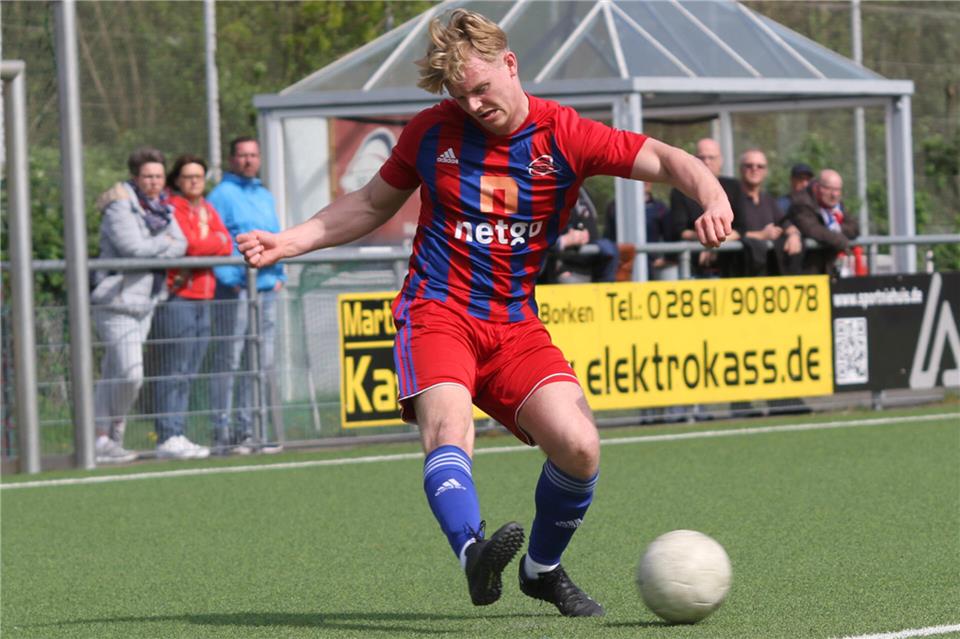 Auf Justin Keizers muss die SG Borken verletzungsbedingt nicht nur im heutigen Derby, sondern bis Ende des Jahres verzichten.