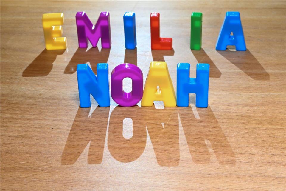Auf Platz eins: Emilia und Noah. Bernd Weißbrod/dpa