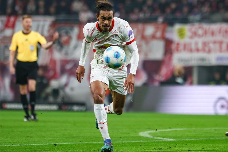 Auf Yussuf Poulsen muss RB Leipzig wochenlang verzichten.Jan Woitas/dpa