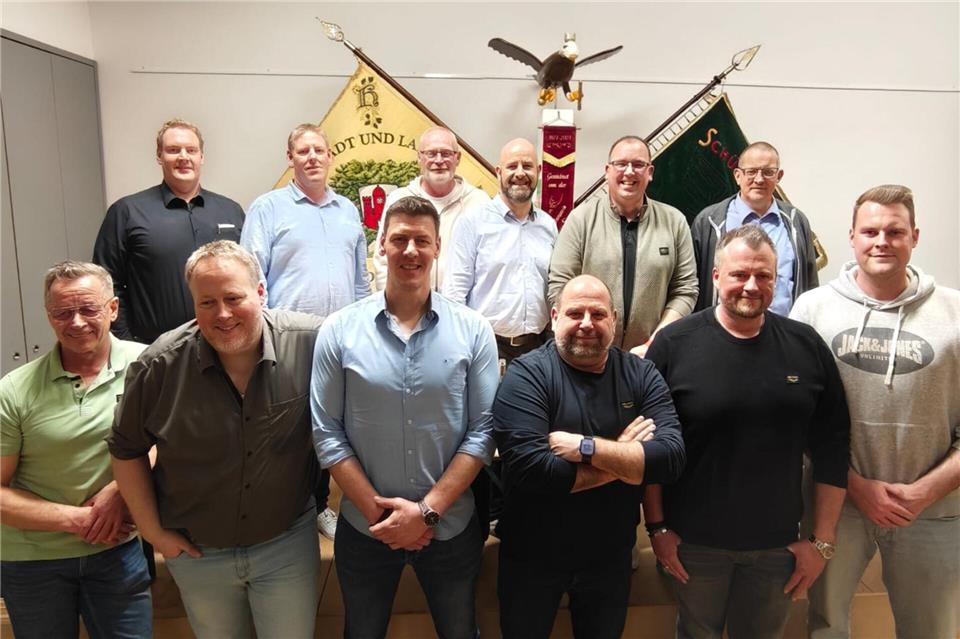 Auf dem Bild zu sehen sind (oben von links): Hendrik Spöler, André Spöler, Dirk Terstegge, Stefan Deelmann, Mike Grunden und Klaus Schmitz.Unten von links aufgestellt haben sich Jörg Südholt, Dennis Lohkamp, Michael Spöler, Christian Pätzold, Sebastian Könning und Niklas Kruse.