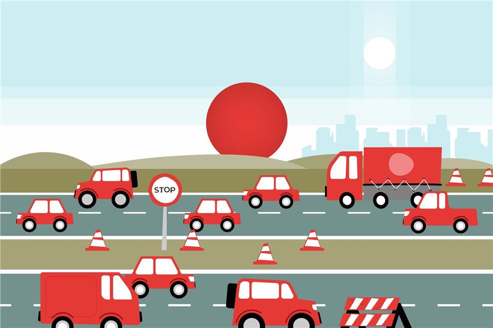 Auf dem Brenner geht zeitweise nichts mehr - wer am Wochenende auf den Transitstrecken durch die Alpen unterwegs ist, braucht vermutlich viel Geduld.dpa-infografik GmbH/dpa-tmn