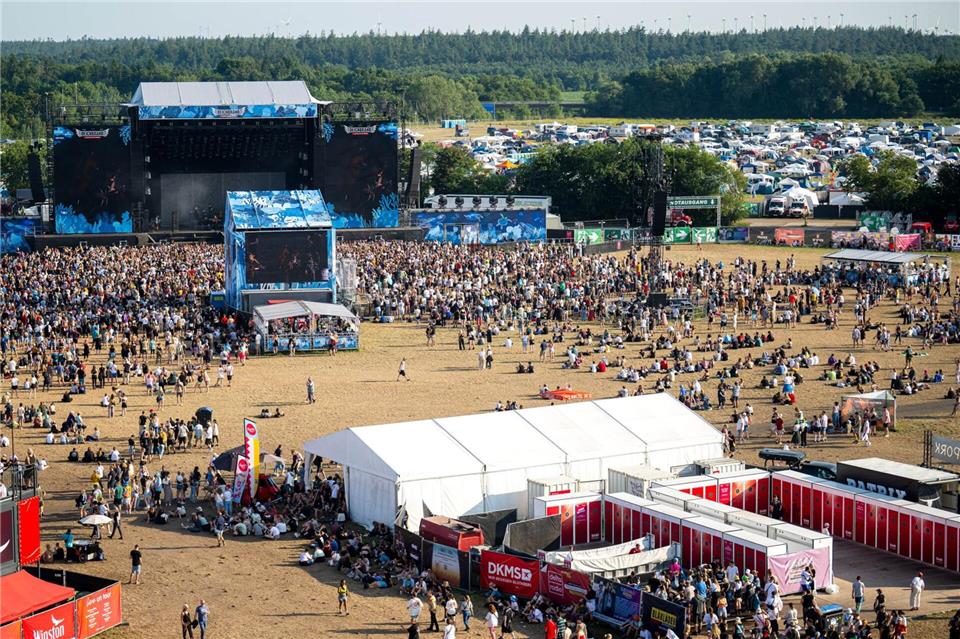 Auf dem Camping-Gelände des Festivals wurde ein 36-Jähriger leblos gefunden. Sina Schuldt/dpa