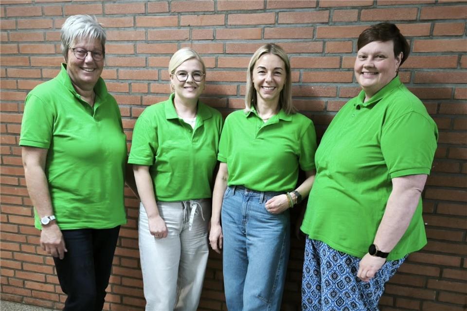 Auf dem Foto zu sehen sind (von links): Hanne Langweg, Katharina Theßing, Dhana Haselhoff und Janine Robinsson.