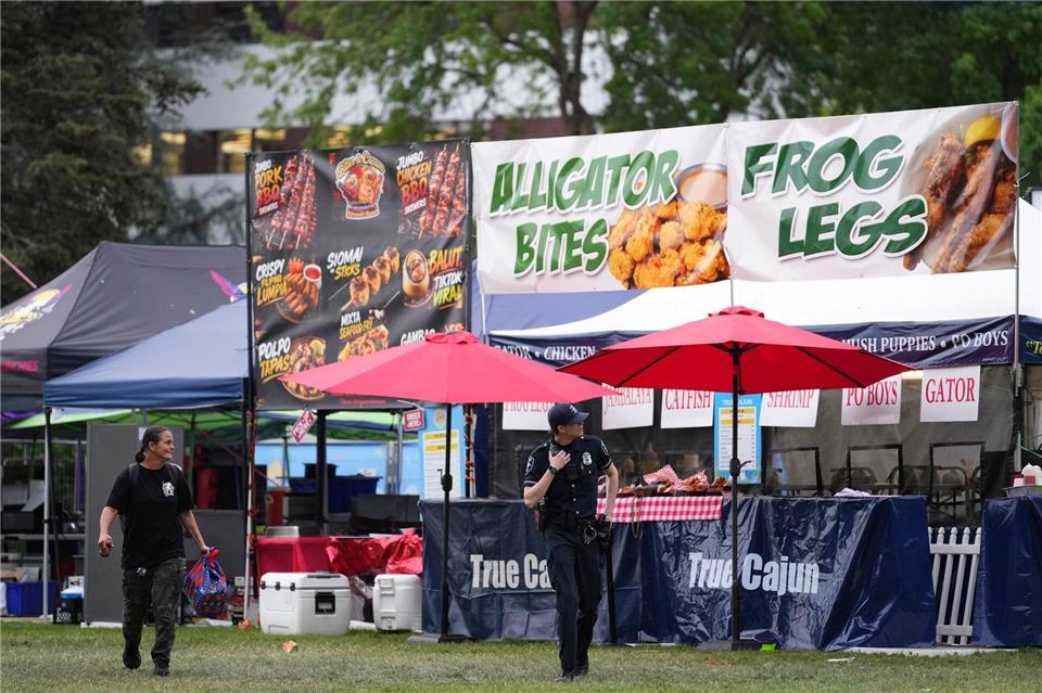 Auf dem Gelände fand am Wochenende ein Food Festival statt.Nick Wagner/The Seattle Times/AP/dpa