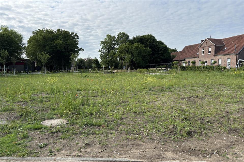Auf dem Grundstück des ehemaligen Pfarrhauses und vor dem Femeichenpark in Erle sollen Neubauten entstehen.