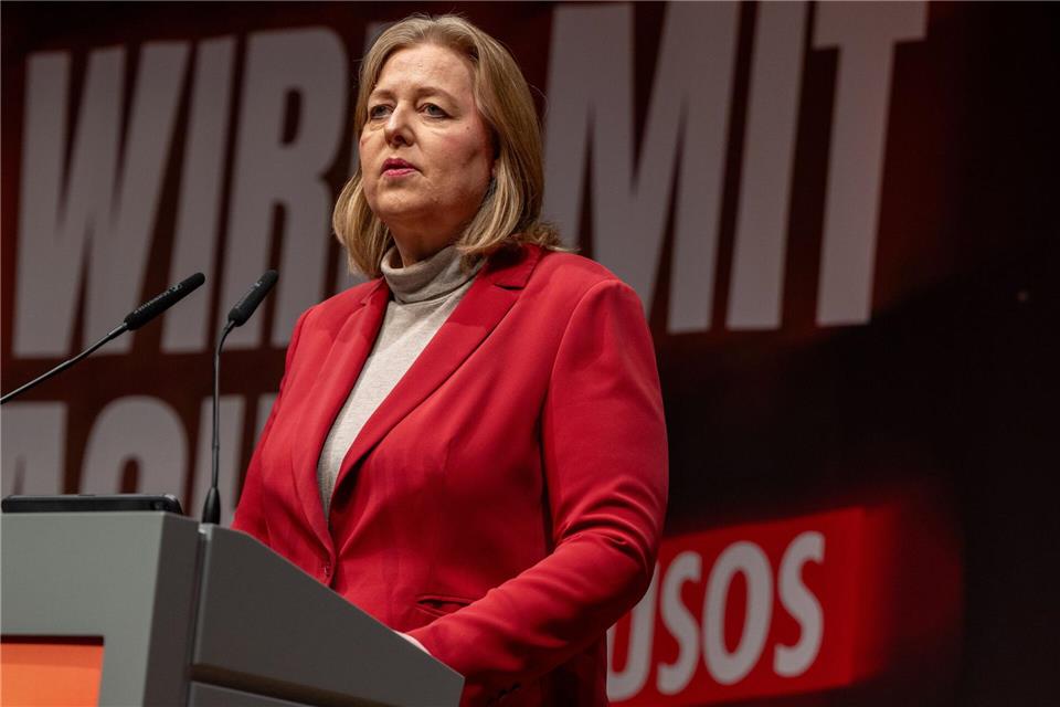 Auf dem Juso-Bundeskongress hatte Bas sich kritisch über die deutschen Arbeitgeber geäußet. (Archivbild)Harald Tittel/dpa