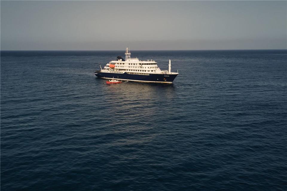 Auf dem Kreuzfahrtschiff „Hondius“ war es zu Hantavirus-Infektionen gekommen.Arilson Almeida/AP/dpa
