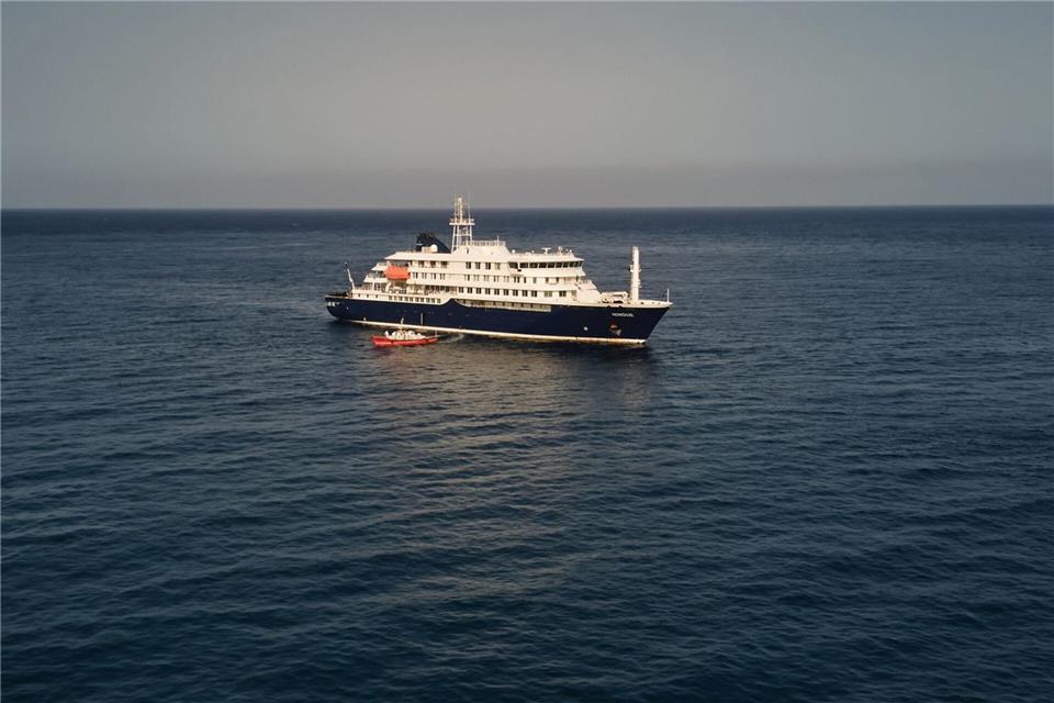 Auf dem Kreuzfahrtschiff „Hondius“ war es zu Hantavirus-Infektionen gekommen.Arilson Almeida/AP/dpa
