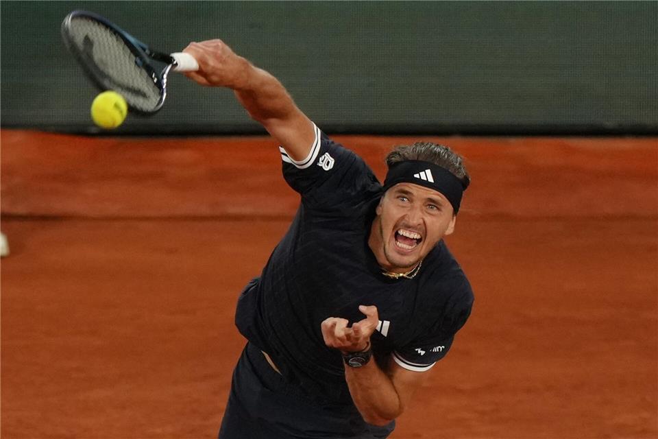 Auf den Aufschlag war bei Alexander Zverev wieder Verlass.Aurelien Morissard/AP/dpa