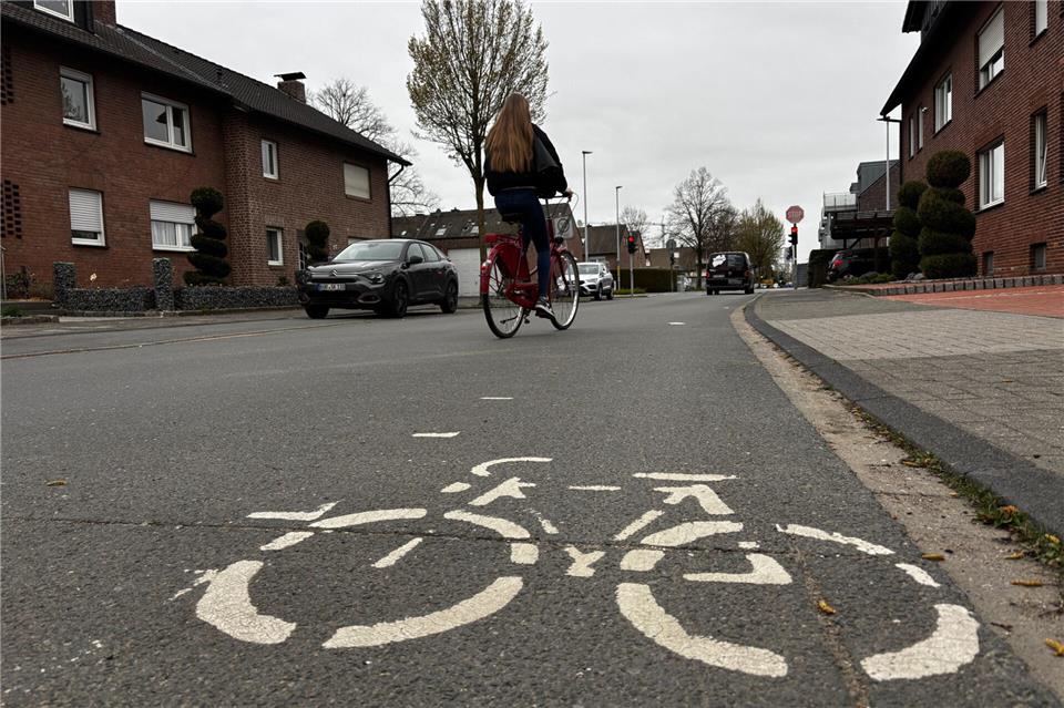 Auf der Hawerkämpe – Schulweg für viele Kinder und Jugendliche – sind Radfahrer bislang eher eine Randerscheinung.