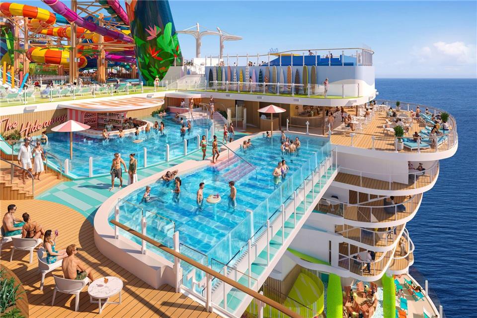 Auf der „Hero of the Seas“ bekommt der nur für Erwachsene reservierte Bereich „The Hideaway“ einen Pool mehr.Royal Caribbean International/dpa-tmn