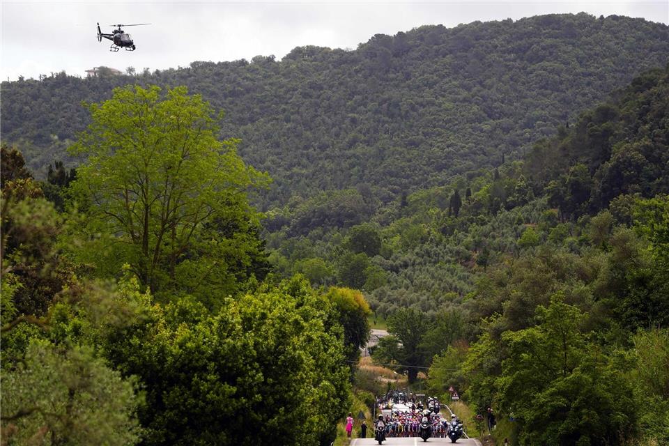 Auf der siebten Etappe des Giro d’Italia ging es zum Blockhaus hinauf.Fabio Ferrari/LaPresse via ZUMA Press/dpa