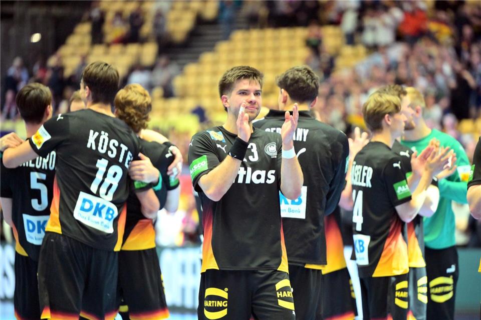 Auf die deutschen Handballer warten in der EM-Hauptrunde schwere Aufgaben.Sina Schuldt/dpa