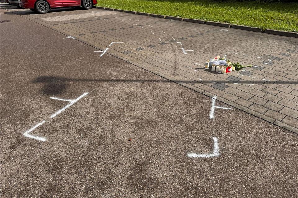 Auf diesem Parkplatz ereignete sich der tödliche Fall.Marijan Murat/dpa