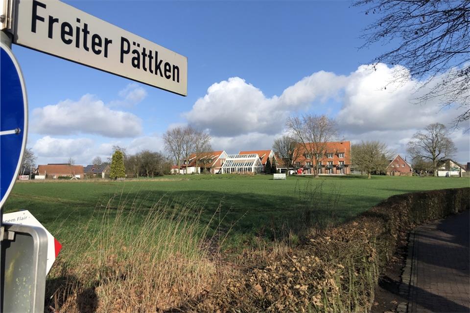 Auf einer Fläche am Freiter Pättken, die auch am Südring liegt, will die Gemeinde den Bewegungspark entwickeln.