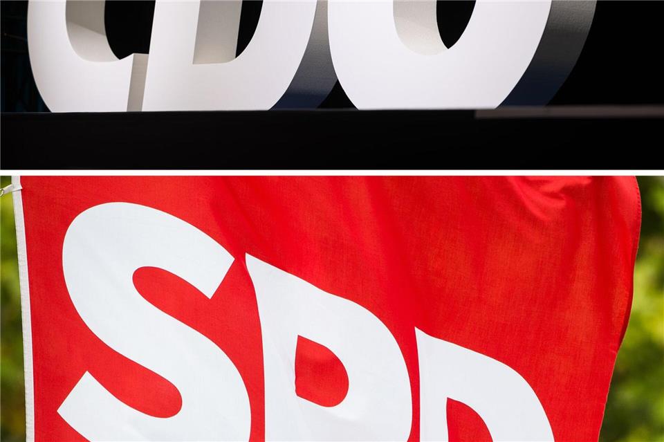 Auf kommunaler Ebene am stärksten in Hessen: CDU und SPD. (Symbolbild)Christian Lademann/Silas Stein/dpa