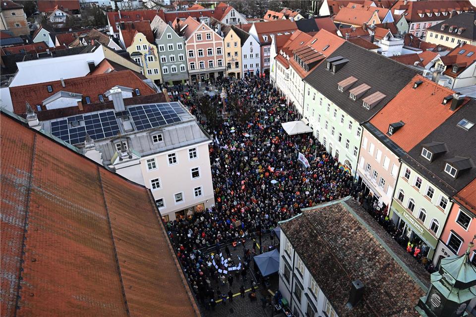 Auf rund 4.000 wurde die Teilnehmerzahl geschätzt.Felix Hörhager/dpa