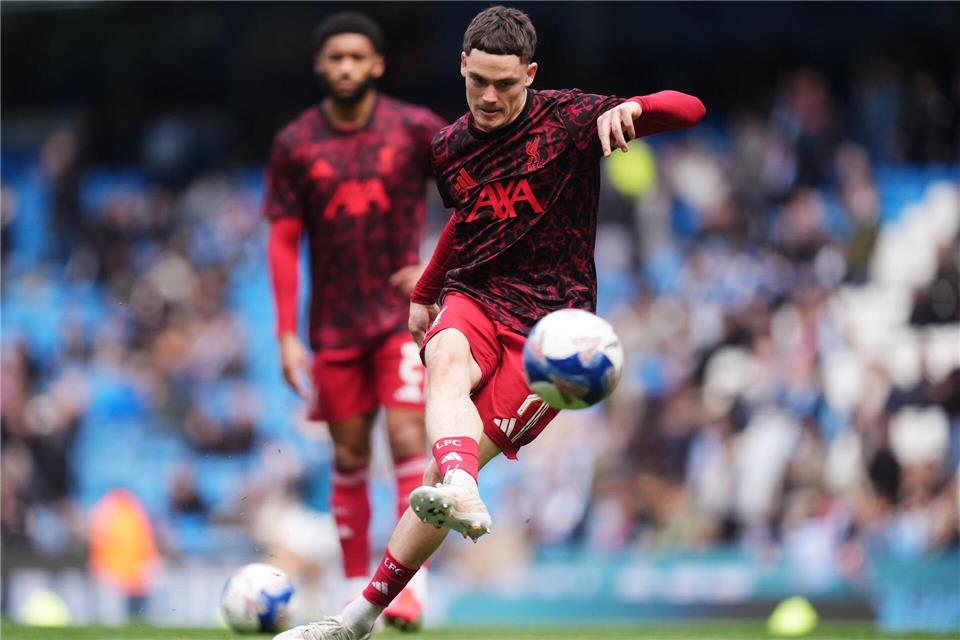 Auf seine Schusstechnik kommt es in der Champions League noch mehr an: Florian Wirtz soll Liverpool ins Halbfinale führen.Mike Egerton/PA Wire/dpa