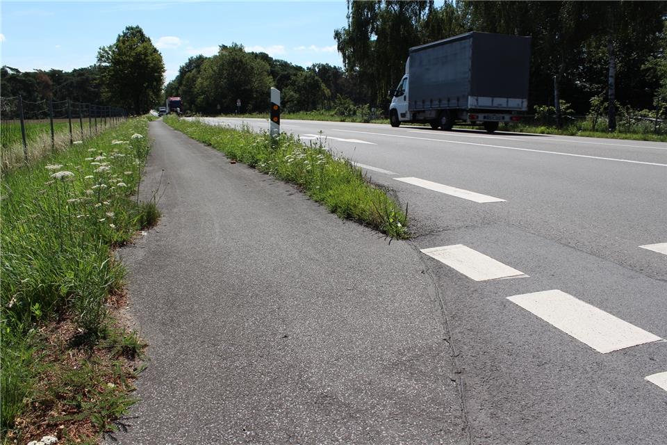 Auf welcher Seite der Radweg entlang der B224 gebaut wird, prüfen die Planer noch.