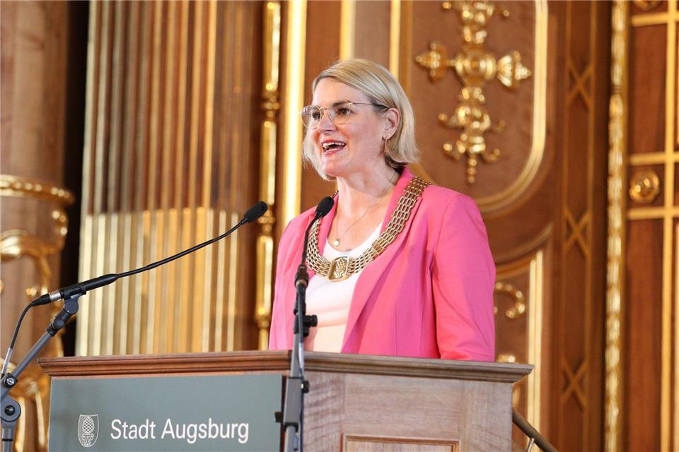 Augsburgs Oberbürgermeisterin Eva Weber verlor die Stichwahl. (Archivbild)Christian Kolbert/dpa