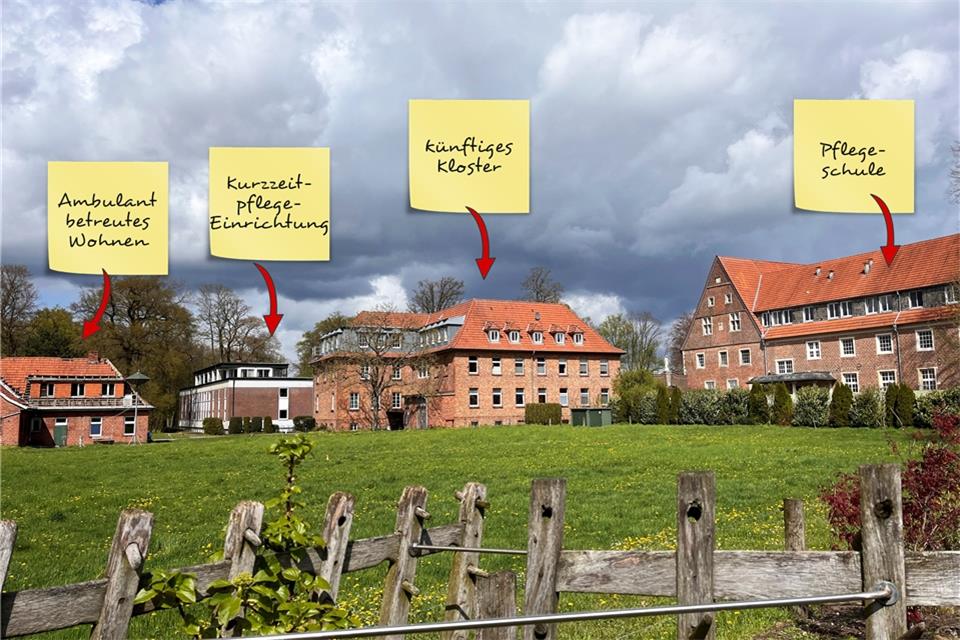 Was 2024 in Borken wichtig wird Aus dem Kloster Burlo wollen Investoren ein Pflegezentrum machen.