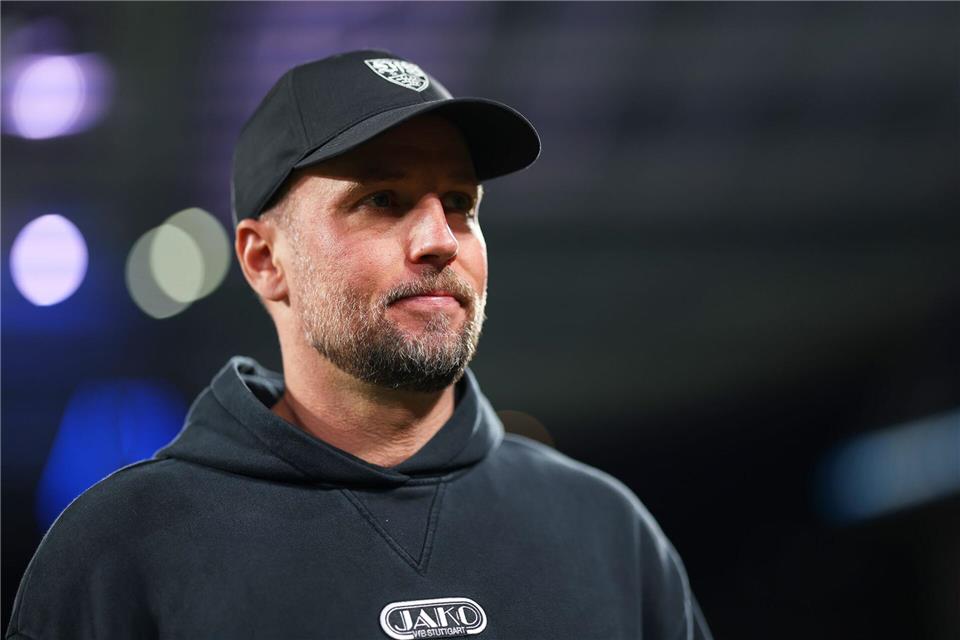 Aus im Achtelfinale: Sebastian Hoeneß‘ Europapokal-Reise mit dem VfB endet.Luis Vieira/AP/dpa