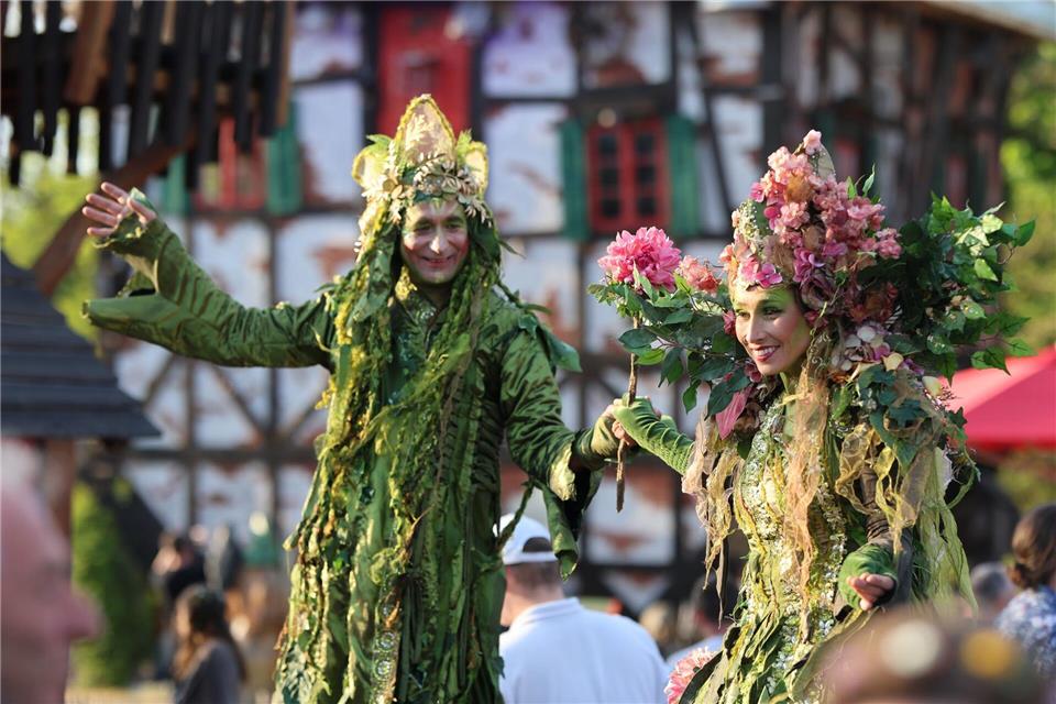 Ausgefallene Kostüme bestimmen vielerorts das Geschehen. (Archivbild)Matthias Bein/dpa