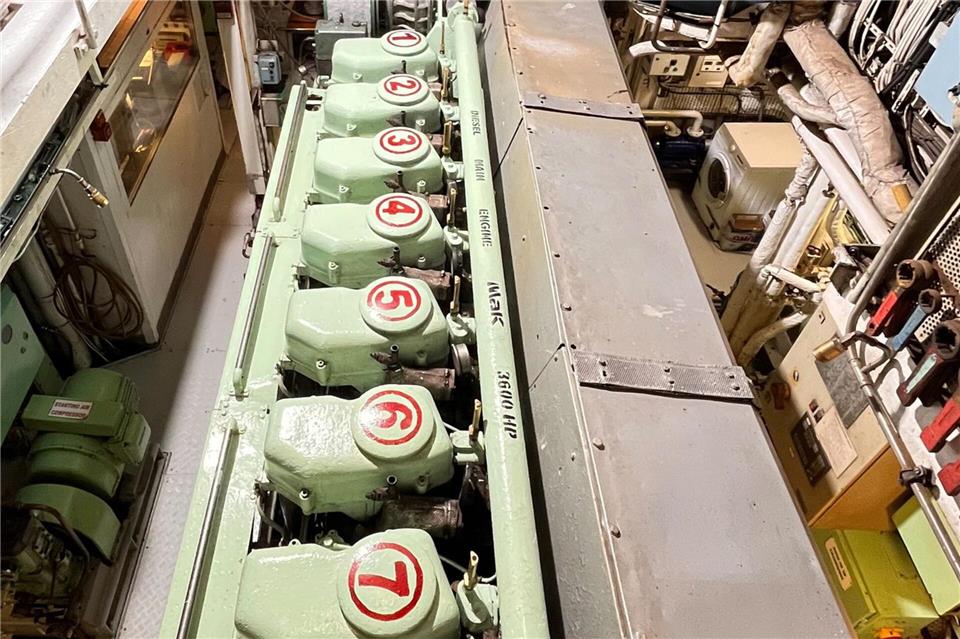 Ausgetauschtes Herz: 1982 kam eine leistungsstärkere Maschine in den Schiffsbauch. Heidi Scharvogel/dpa-tmn