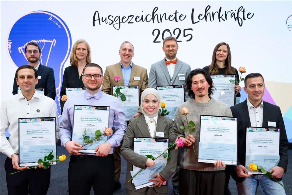 Ausgezeichnete Lehrerinnen und Lehrer bleiben ihren Schülerinnen und Schülern in Erinnerung.Bernd von Jutrczenka/dpa