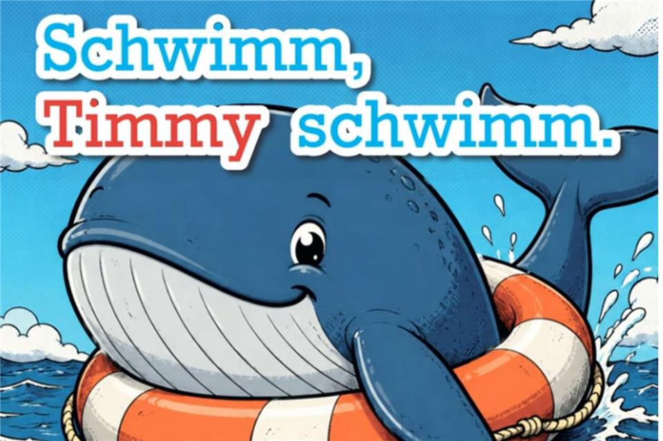 Ausschnitt aus dem Songcover: Wenn eine Walrettung doch nur so einfach wäre.