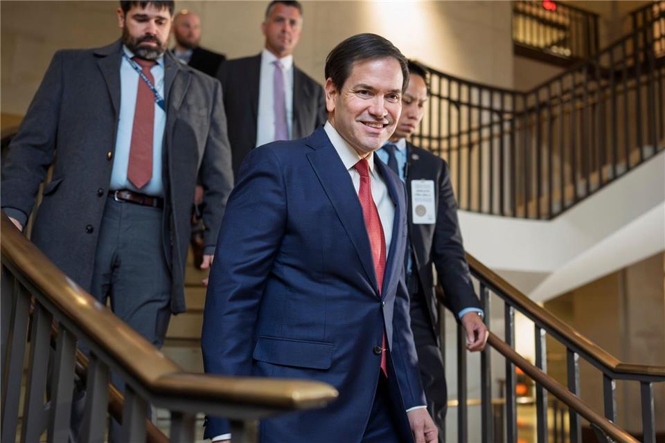 Außenminister Marco Rubio trifft im US-Kapitol ein.J. Scott Applewhite/AP/dpa