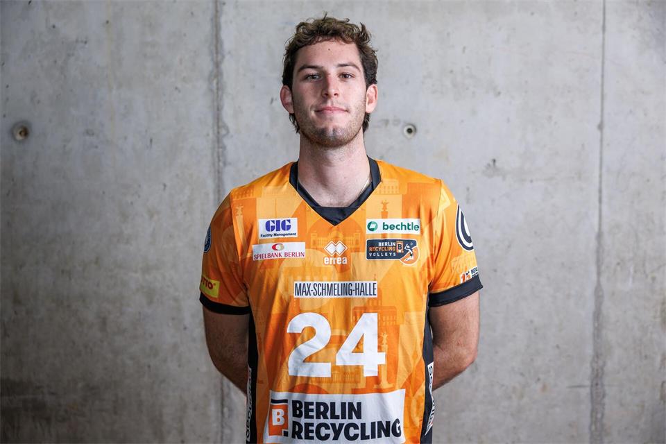 Außenspieler Ryan Barnett war erfolgreichster Punktesammler der BR Volleys (Archivbild)Andreas Gora/dpa