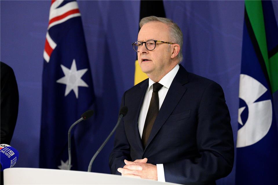 Australiens Premierminister will Antisemitismus in seinem Land ausmerzen. Steven Markham/AAP/dpa