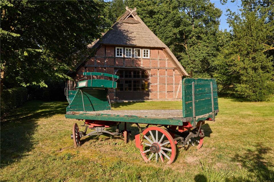 Autofreies Örtchen Wilsede in der Heide. Georg Wendt/dpa