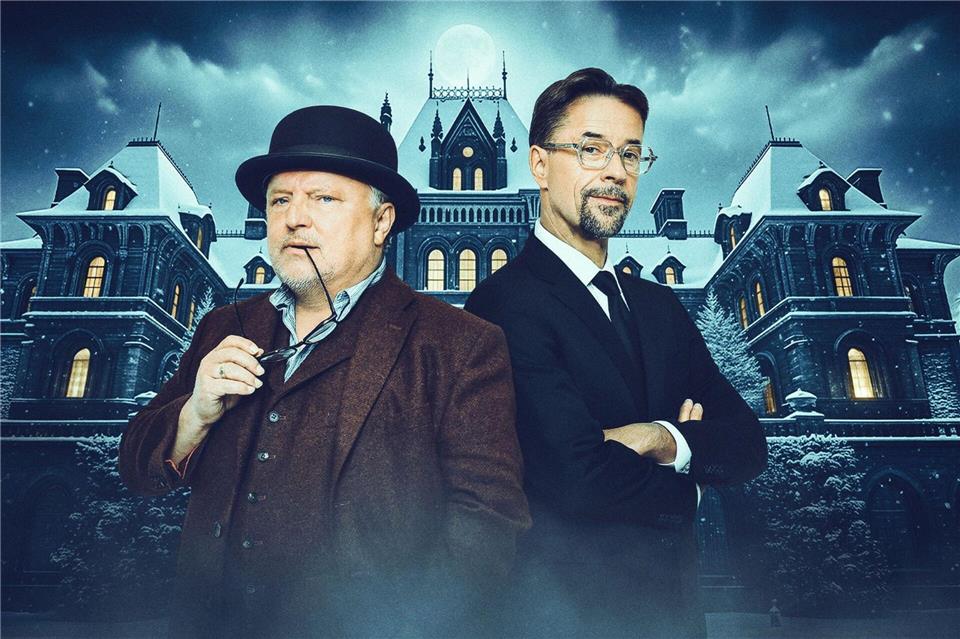 Axel Prahl (links) und Jan Josef Liefers waren bei dem Krimi-Abend Teil des Spielleiter-Teams.Willi Weber/ARD Degeto/Programmplanung und P/dpa