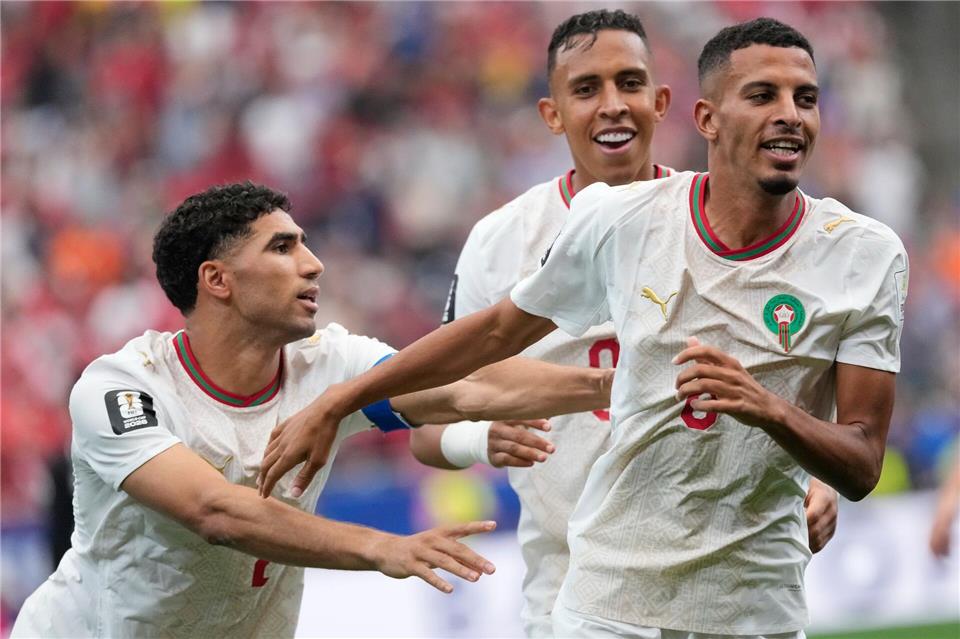 Azzedine Ounahi (r.) traf zur Führung.David J. Phillip/AP/dpa