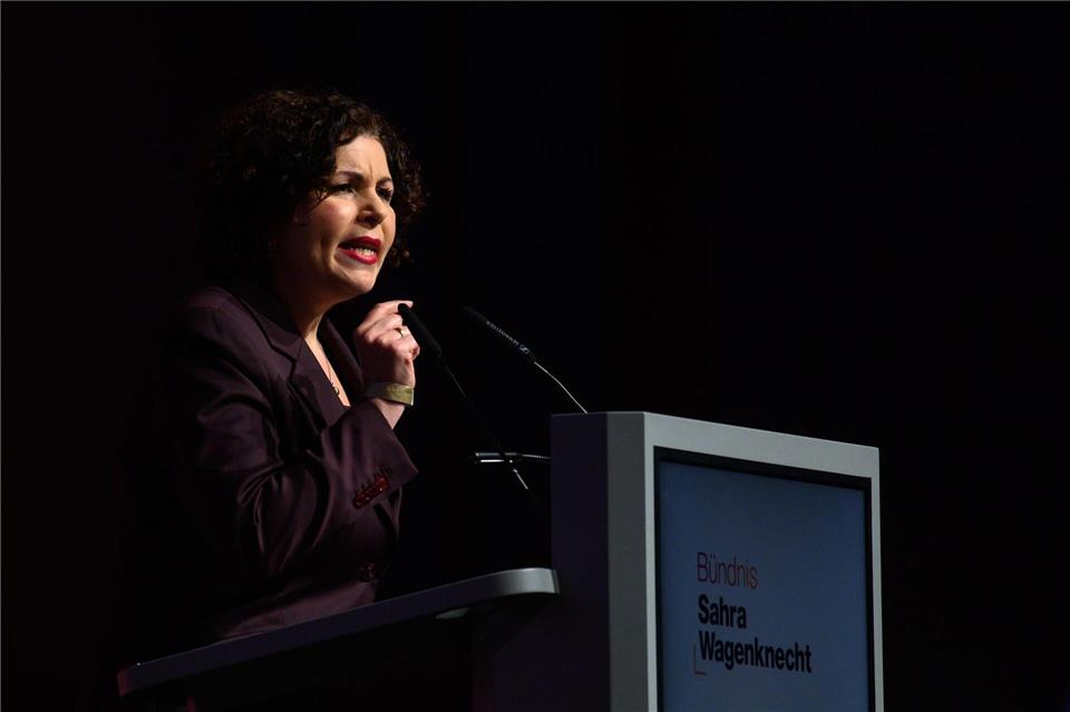 BSW-Co-Chefin Amira Mohamed Ali hatte kräftige Schelte für ihre Ex-Partei Die Linke.Klaus-Dietmar Gabbert/dpa