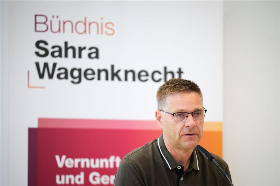 BSW-Generalsekretär Oliver Ruhnert sieht noch Chancen für die Koalition seiner Partei mit der SPD in Brandenburg. (Archivbild) Christoph Reichwein/dpa