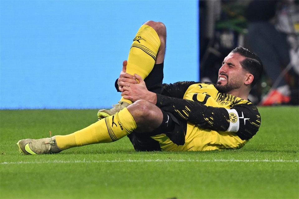 BVB-Kapitän Emre Can ist weiter verletzt und kann in der Champions-League-Vorrunde nicht spielen. (Archivbild)David Inderlied/dpa