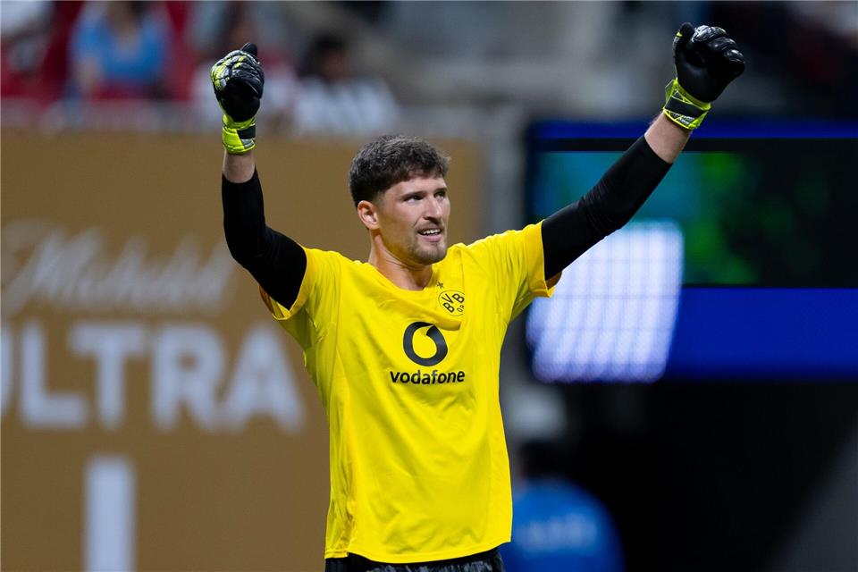 BVB-Keeper Gregor Kobel fordert gegen Real eine tiefere VerteidigungSven Hoppe/dpa