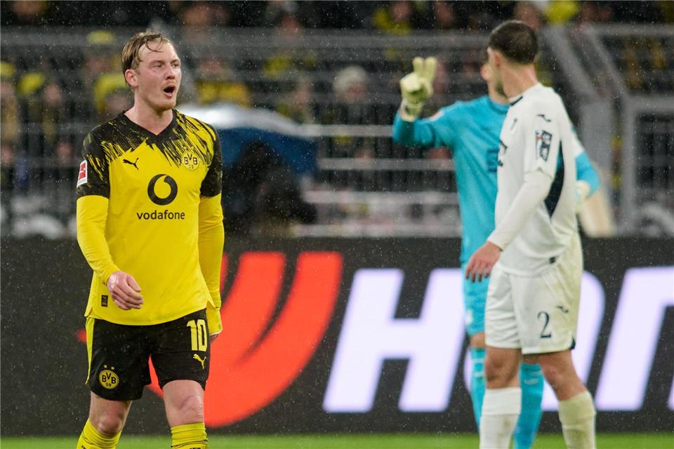 BVB-Profi Julian Brandt war von der Art und Weise des 2:0-Sieges gegen Hoffenheim wenig begeistertBernd Thissen/dpa
