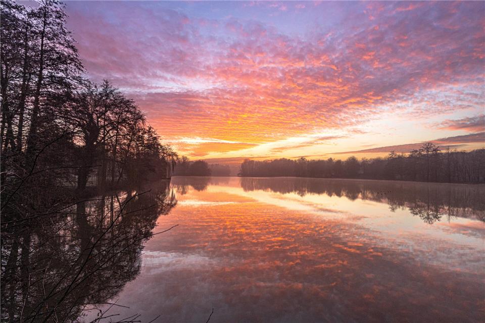 BZ-Leser Peter Hein fing diesen stimmungsvollen Moment in Hoxfeld ein.