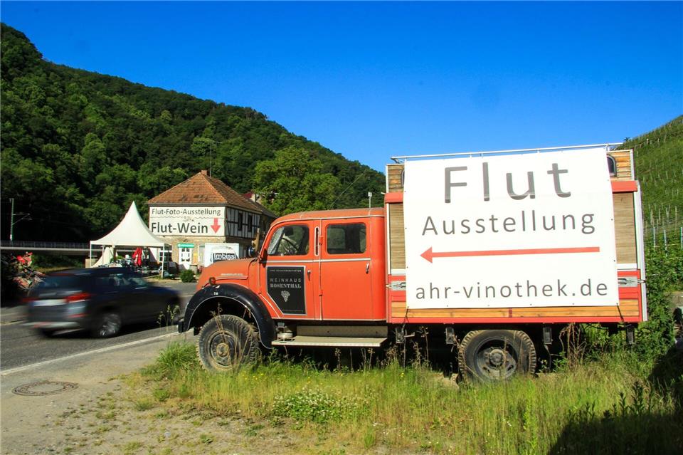 Bad Neuenahr-Ahrweiler: Eine private Ausstellung an der Marienthalerstraße widmet sich der Flut.Bernd F. Meier/dpa-tmn