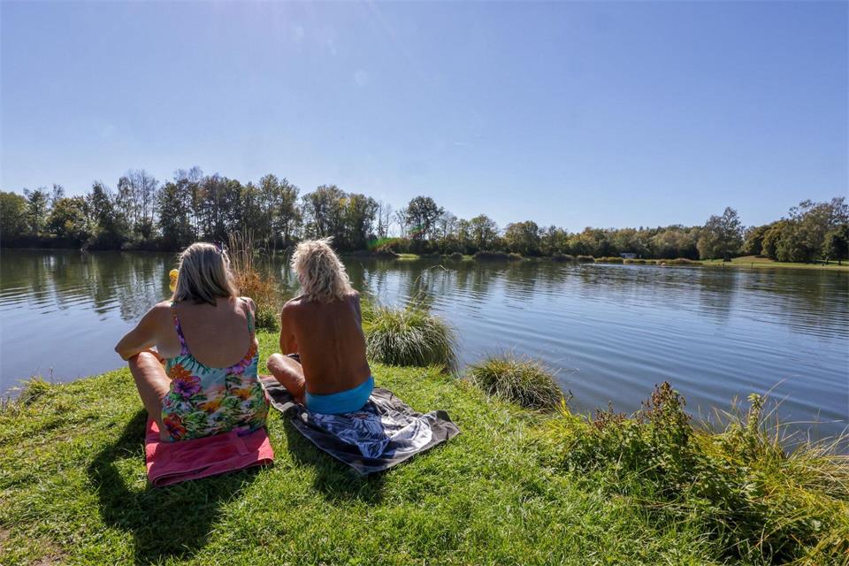 Badewetter Ende September im Südwesten.Thomas Warnack/dpa