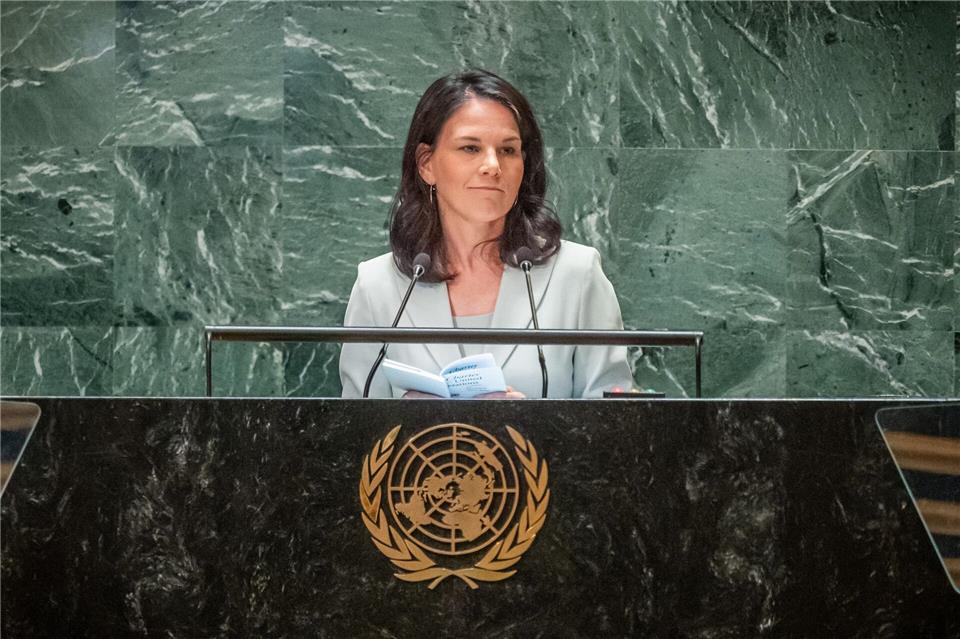 Baerbock kennt ihren designierten neuen Arbeitsplatz noch als Außenministerin. (Archivbild)Michael Kappeler/dpa