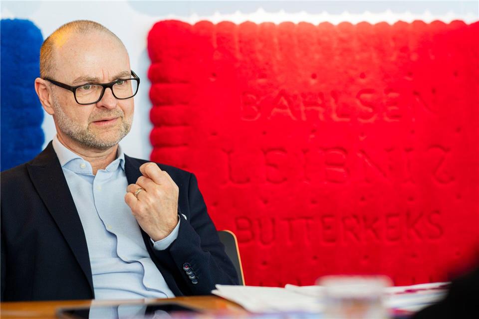 Bahlsen-Chef Alexander Kühnen sieht viele AfD-Positionen als unvereinbar mit den Unternehmenswerten.Michael Matthey/dpa